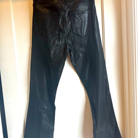 Paige Transcend Claudine Black Jean-Coated Collection-looks like leather! - Picture 3 of 16